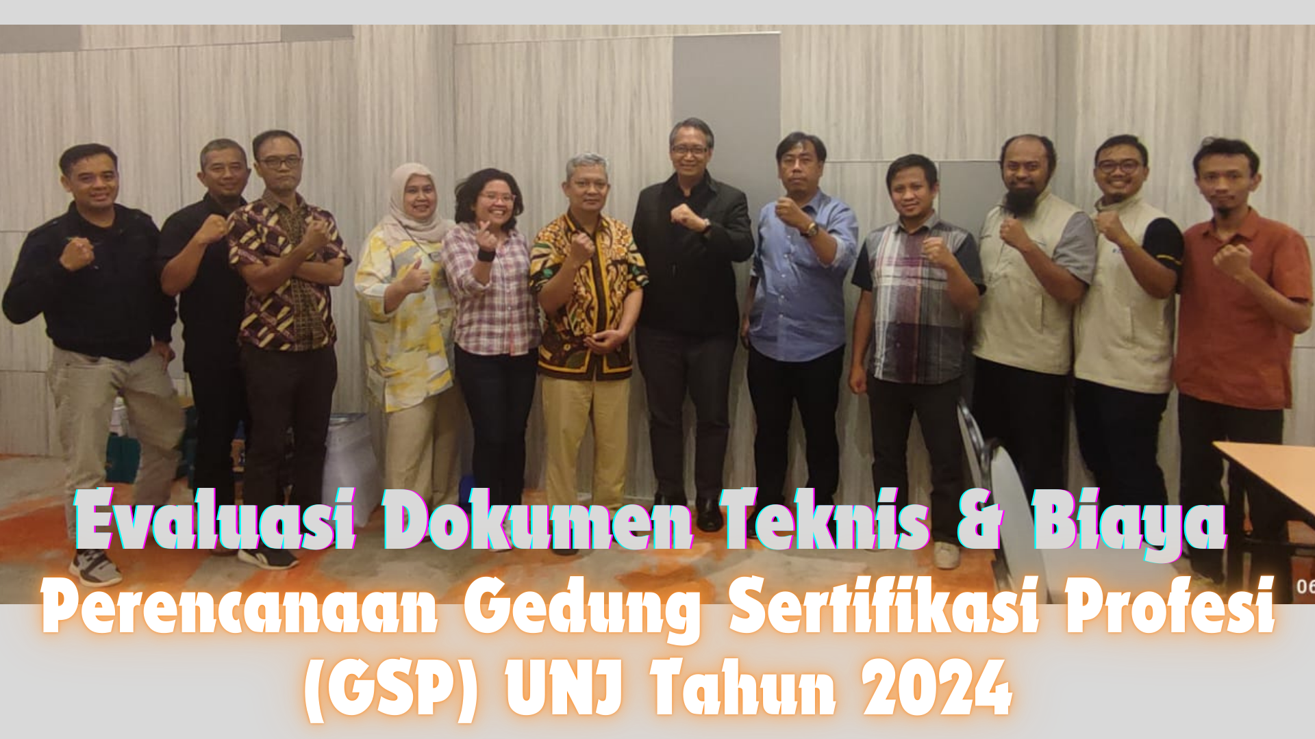 Evaluasi Dokumen Teknis dan Biaya - Perencanaan Gedung Sertifikasi Profesi (GSP) UNJ Tahun 2024