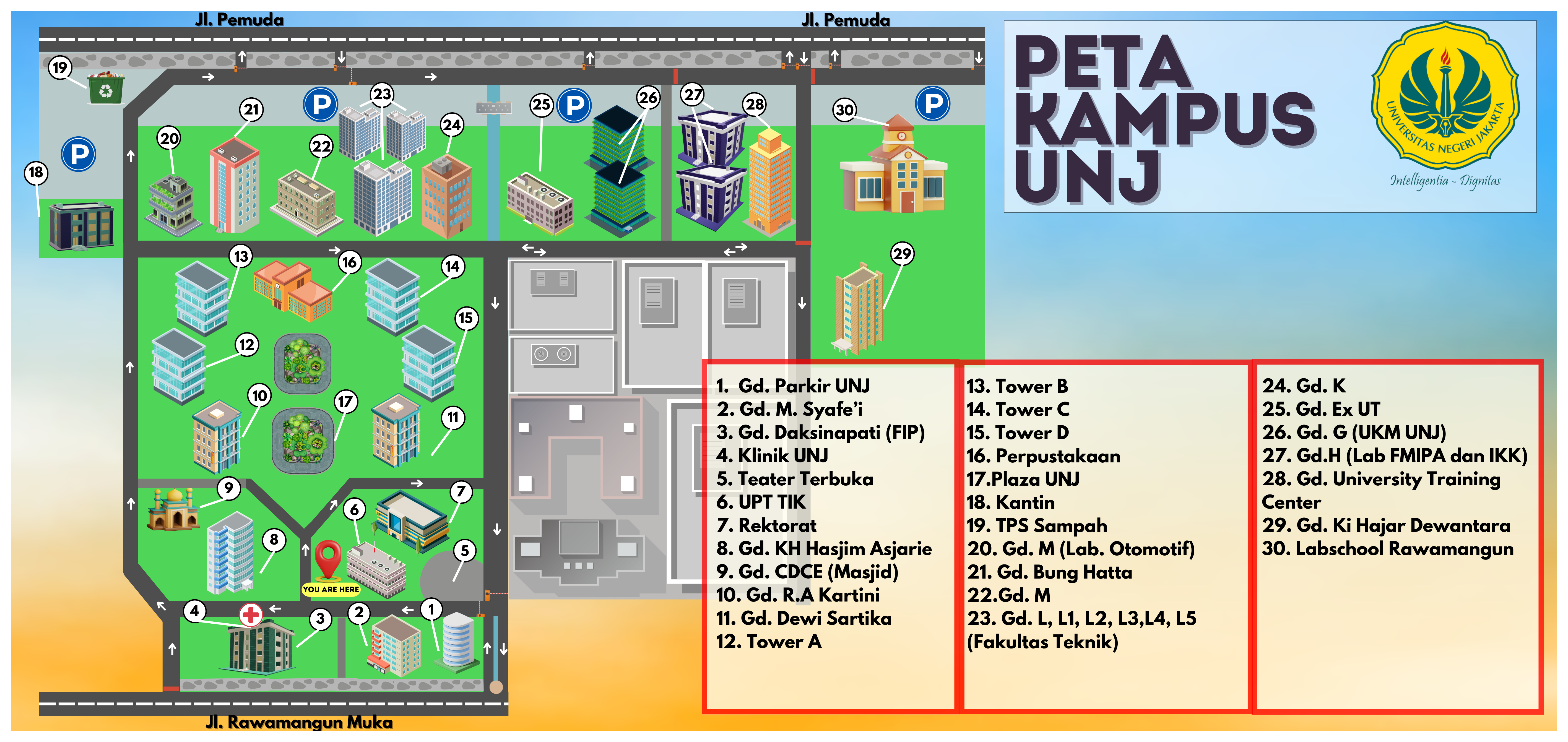 Denah Kampus A UNJ
